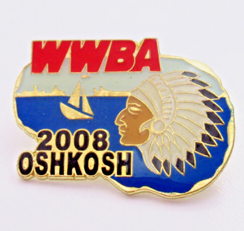 Wwba lapel pin 2008 oshkosh - lapel,